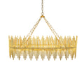 Althely 10 Lights Rectangle Pendant Chandelier-Jecanoli