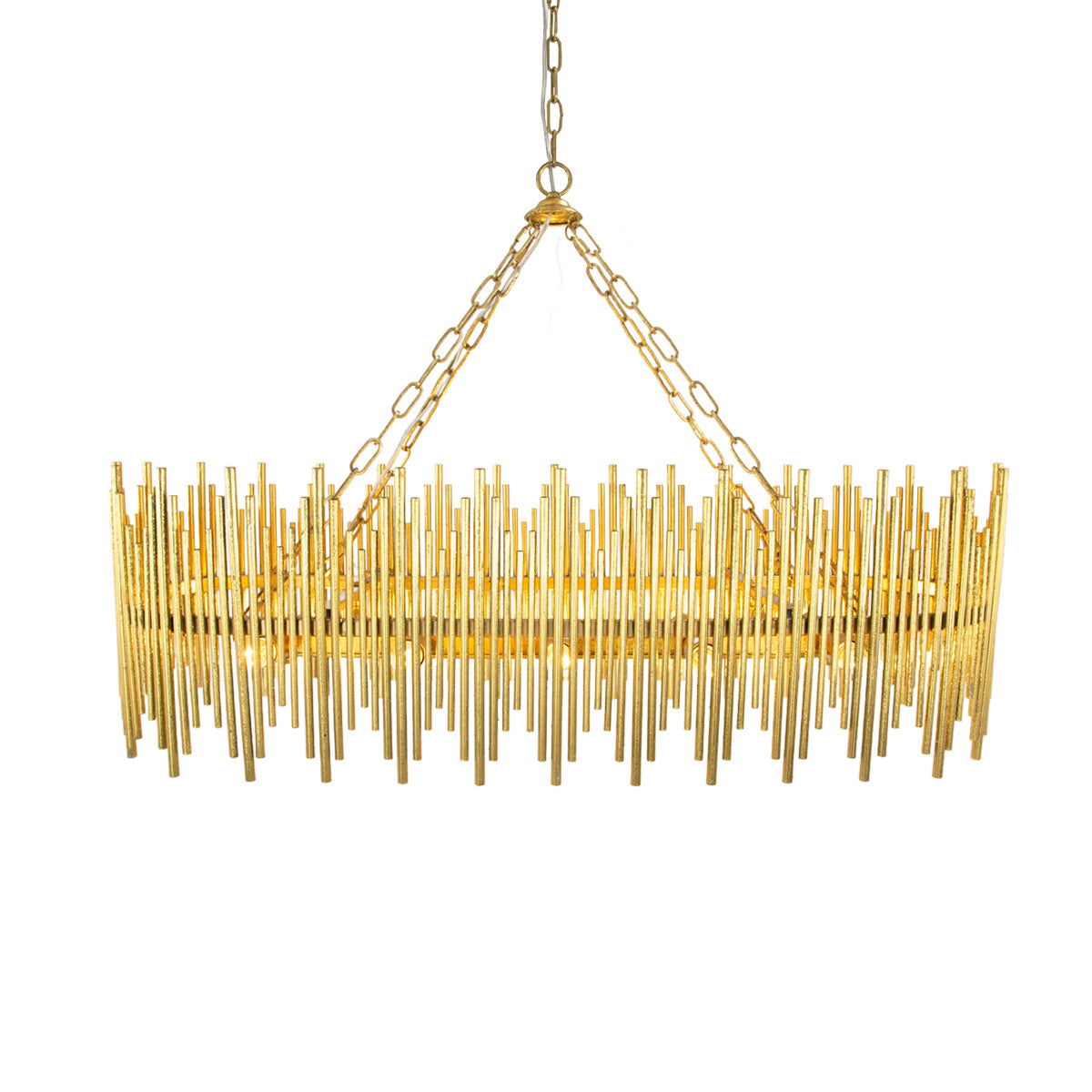 Althely 10 Lights Rectangle Pendant Chandelier-Jecanoli