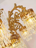33 Inch Wide French Empire Style Brass Crystal Chandelier Gold Living Room Chandelier-铜灯-Jecanoli
