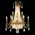 28X35 Inch 12 Lights French Empire Brass and Crystal Chandelier-铜灯-Jecanoli