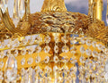43 Inch Linear Chandelier French Empire Style Brass and Crystal Dining Chandelier-铜灯-Jecanoli