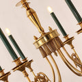 26-34 Inch Multiple Size Small Baroque Style Royal French Copper Chandelier Lighting-铜灯-Jecanoli