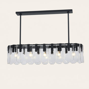 Nadia Glass Linear Chandelier 42" Width