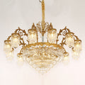 47 Inch Wide French Empire Style Brass Crystal Chandelier Gold Living Room Chandelier-铜灯-Jecanoli