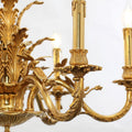 28X22 Inch 6 Lights European French Copper Chandelier Light for Bedroom/ Living Room-铜灯-Jecanoli