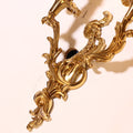 2 Lights French Retro Brass Wall Lamp Indoor Decorative Copper Wall Sconce-壁灯-Jecanoli