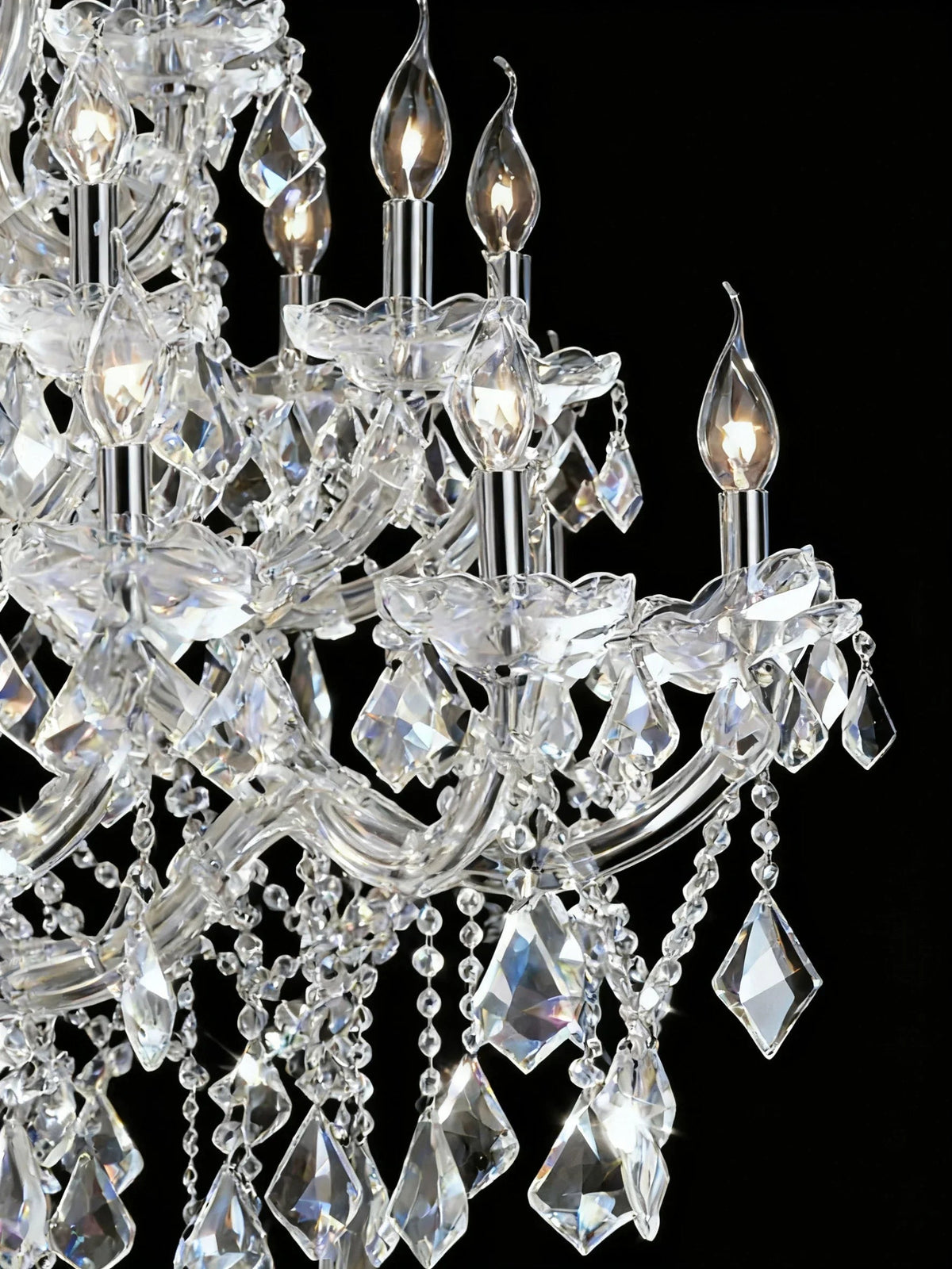 37'' Big Chandelier 28 Lights Maria Theresa Crystal Chandelier for Living Room MT01L28C-吊灯-Jecanoli