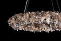 Multiple Size Modern Smoky Rock Crystal Halo LED Chandelier Pendant Light-现代灯-Jecanoli