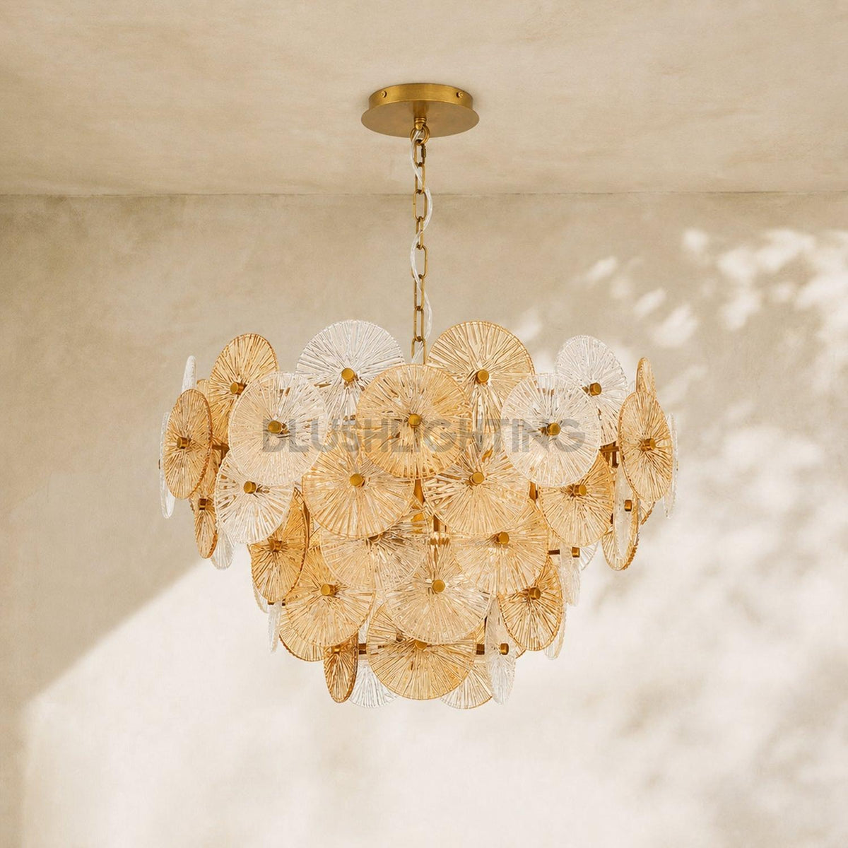 Suna Round Chandelier 12 Light 30"W-Jecanoli