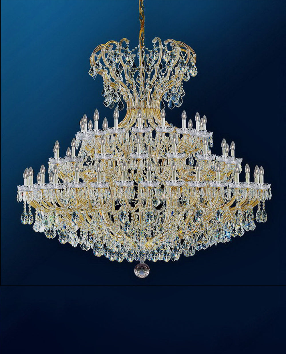 84 Inch Extra Large Crystal Chandelier Classical 72 Lights Maria Theresa Chandelier for Wedding Hall-大吊灯-Jecanoli