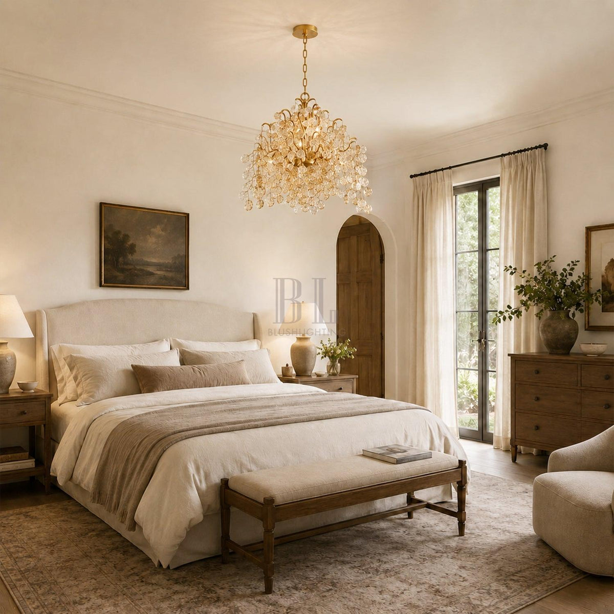 Campo Round Chandelier 11 Light 33"W-Jecanoli