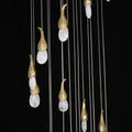24 Rock Crystal Short-eggplants Modern Chandelier 138 Inch Long Staircase LED Chandelier-现代灯-Jecanoli