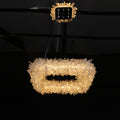 24'' Square Modern Geode Quartz Crystal Chandelier-现代灯-Jecanoli