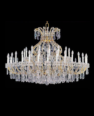 73X47 Inch Extra Wide Chandelier Big Maria Theresa Crystal Chandelier For Wedding Hall-大吊灯-Jecanoli