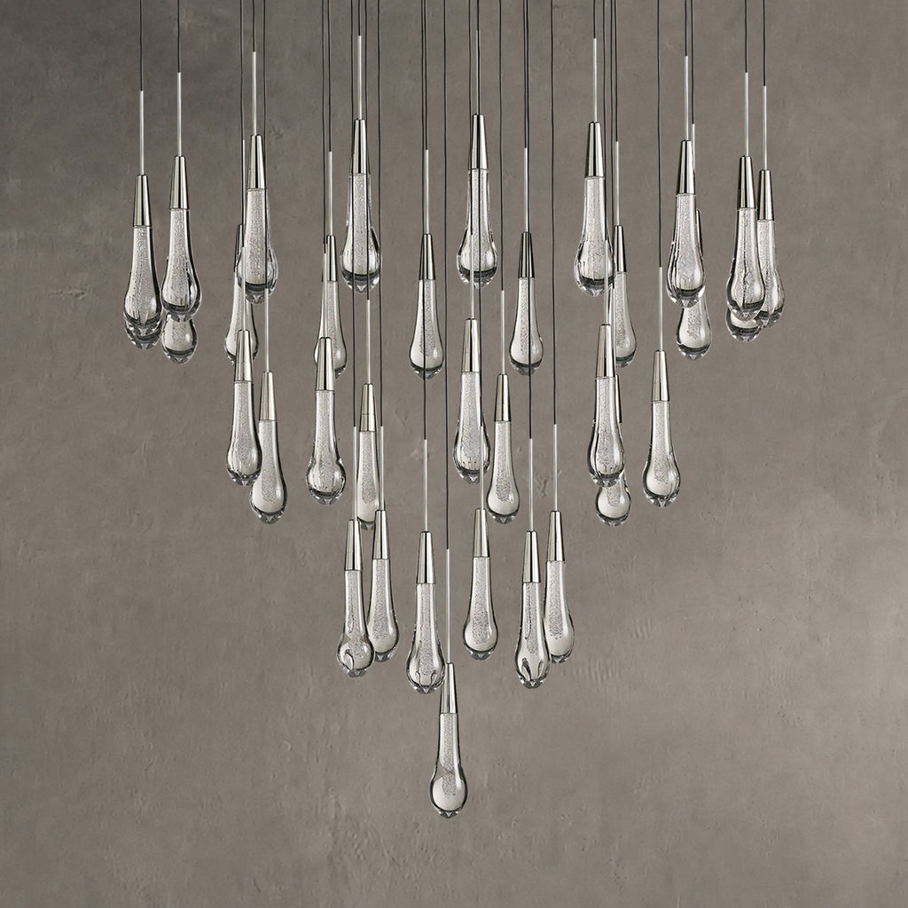 Soltaire Round Chandelier 17" 24" 36“ 58“