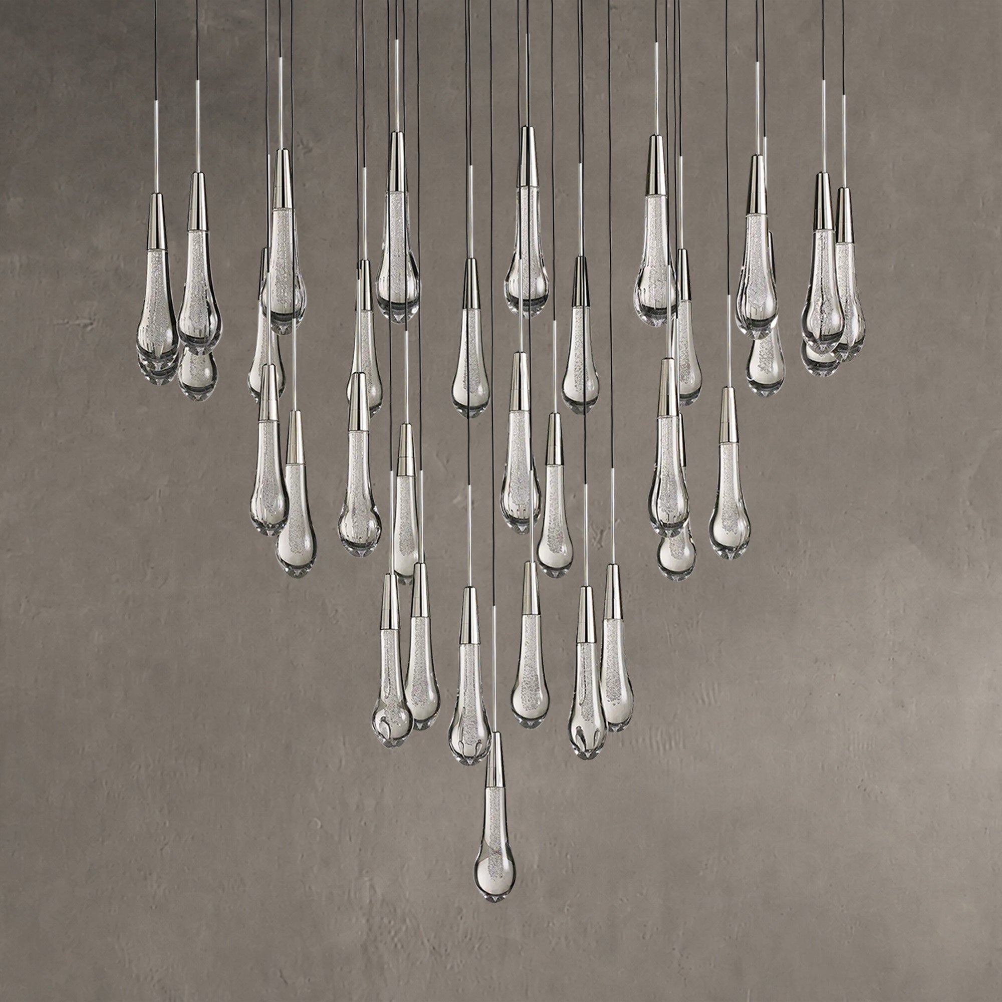 Soltaire Round Chandelier 17" 24" 36“ 58“