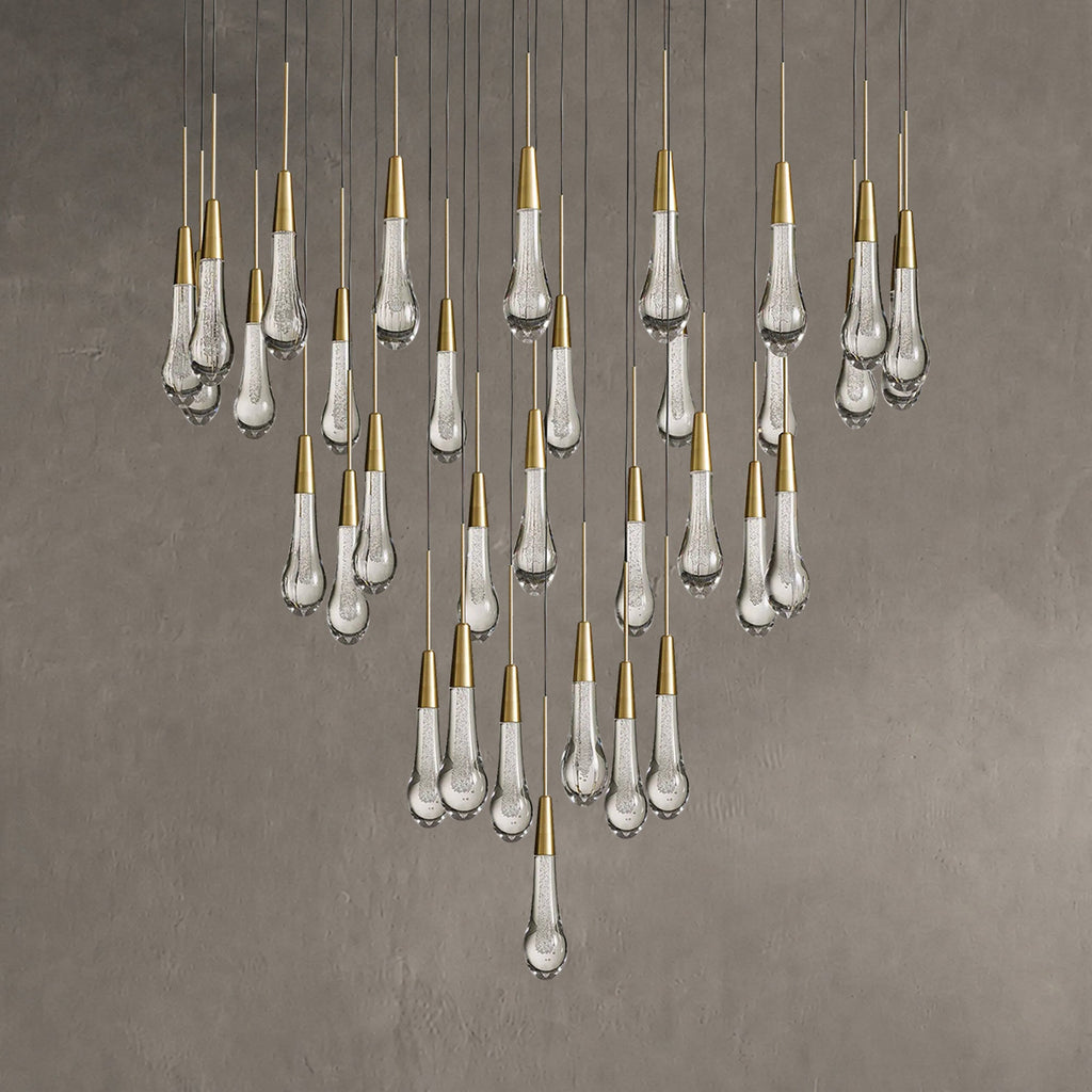 Soltaire Round Chandelier 17" 24" 36“ 58“