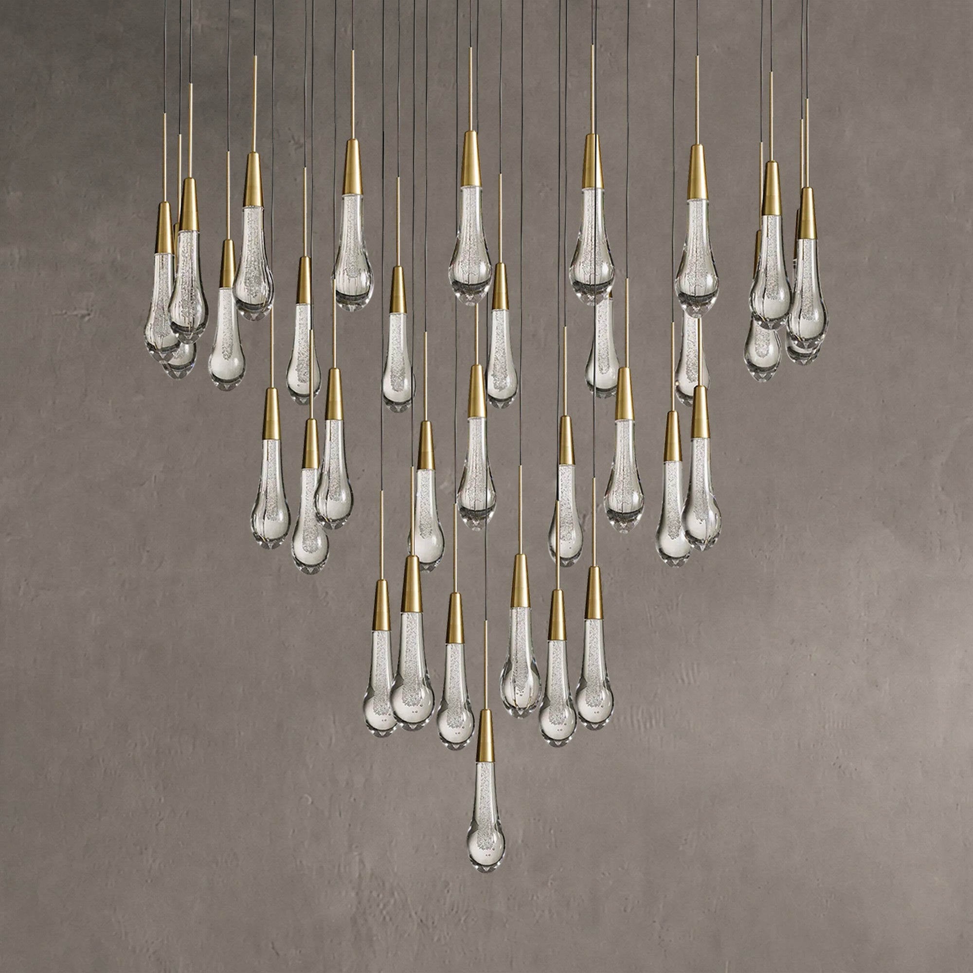 Soltaire Round Chandelier 17" 24" 36“ 58“