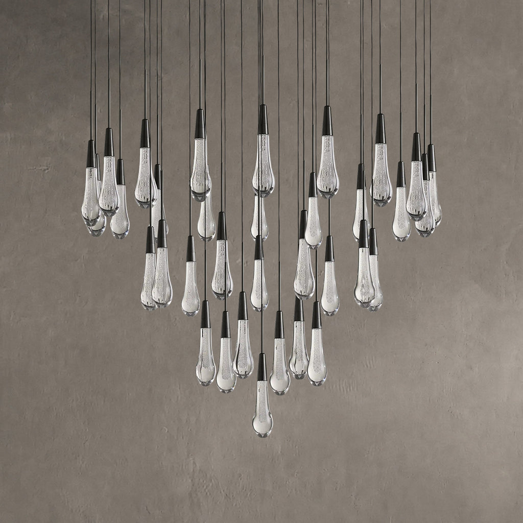 Soltaire Round Chandelier 17" 24" 36“ 58“