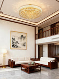 36'' Round Crystal Ceiling Light Empire Flush Mounted Crystal Chandelier-吸顶灯-Jecanoli