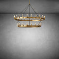 Celestine Vintage Filament Two-Tier Chandelier