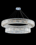 (36+47) Inch Two Rings Crystal Chandelier Modern Living Room Chandelier-大吊灯-Jecanoli