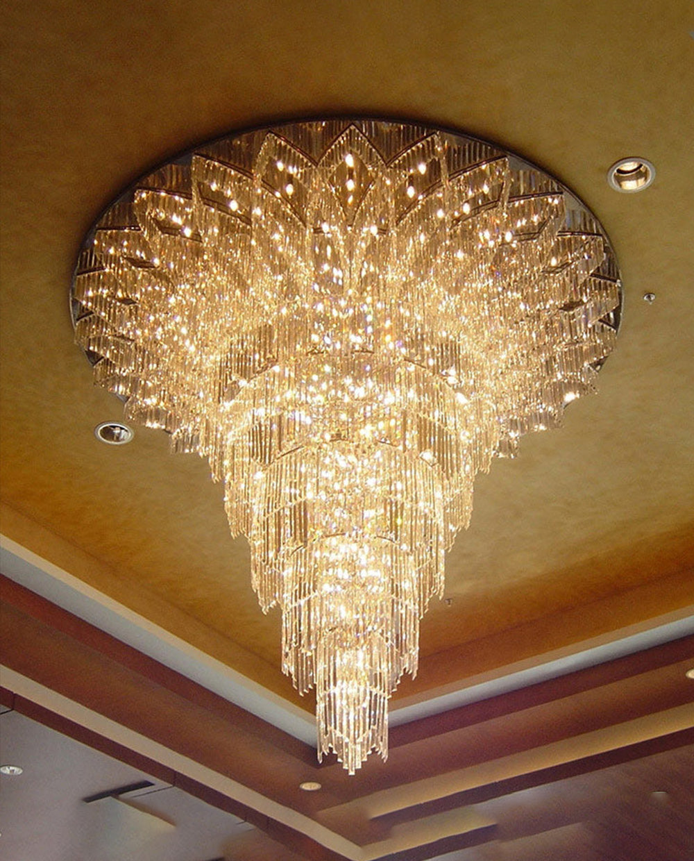 72'' Modern Foyer Crystal Chandelier Large Chandeliers for Banquet Hall-大吊灯-Jecanoli