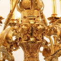 47X39 Inch 36 Lights Baroque Style Antique Brass Chandelier-大吊灯-Jecanoli