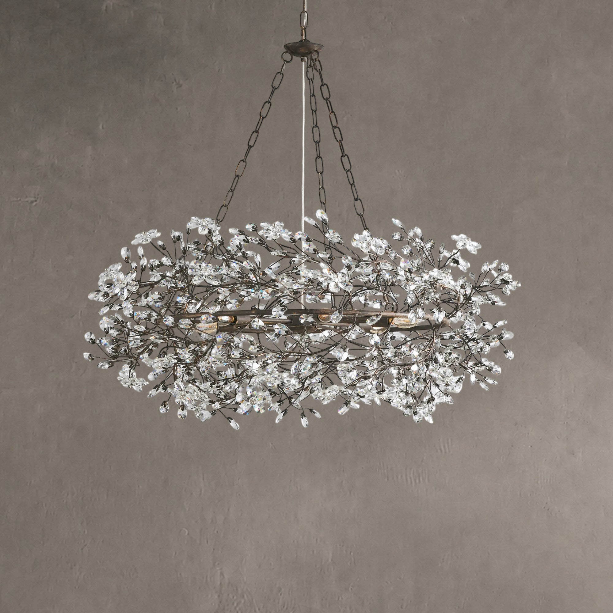 Fiore Crown Chandelier 39" 48" 60"