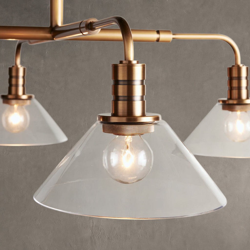 Theron Glass Round Chandelier 30'' 52''