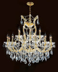 33'' Wide Gold Chandelier 19 Lights Maria Theresa Crystal Chandelier MT01L19G-吊灯-Jecanoli