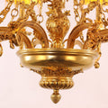 35X30 Inch 8 Lights Baroque Style Antique Copper Chandelier-铜灯-Jecanoli
