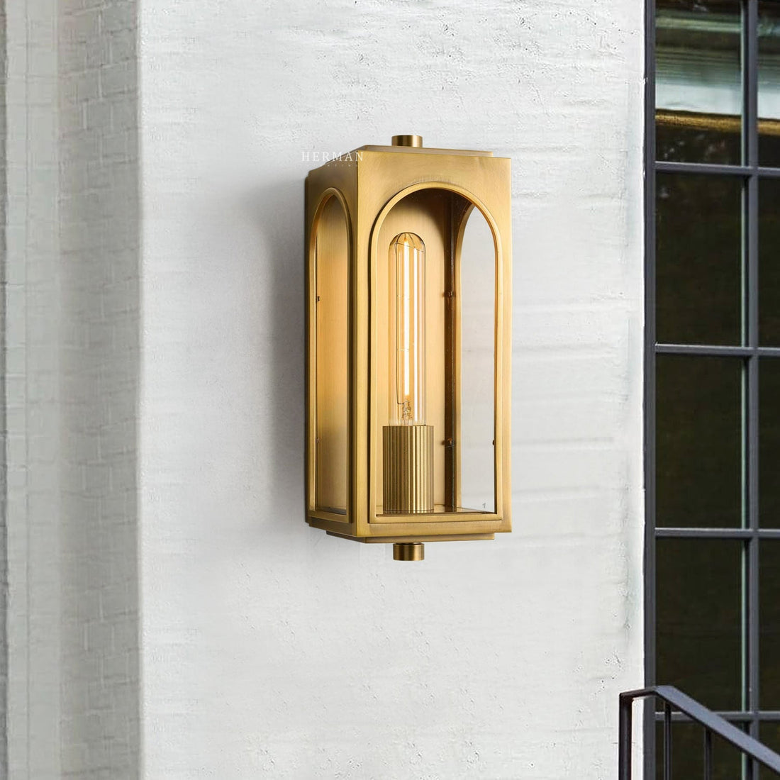 Palladian Outdoor Wall Sconce-Lighting-Jecanoli