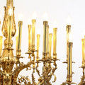 41X43 Inch 24 Lights Baroque Style Antique French Copper Chandelier-铜灯-Jecanoli