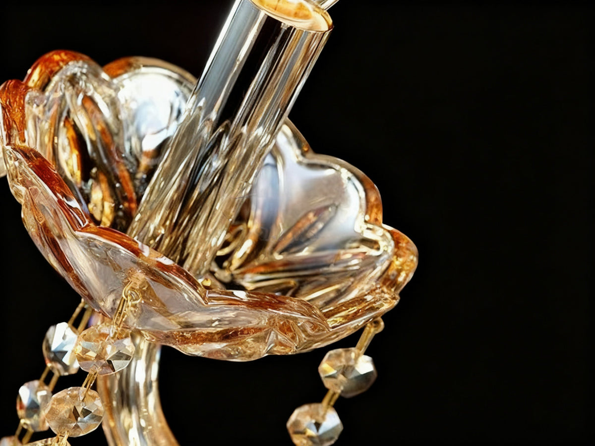50 Lights Tiered Chandelier 63X61 Inch Large Gold Crystal Chandelier Lighting-大吊灯-Jecanoli