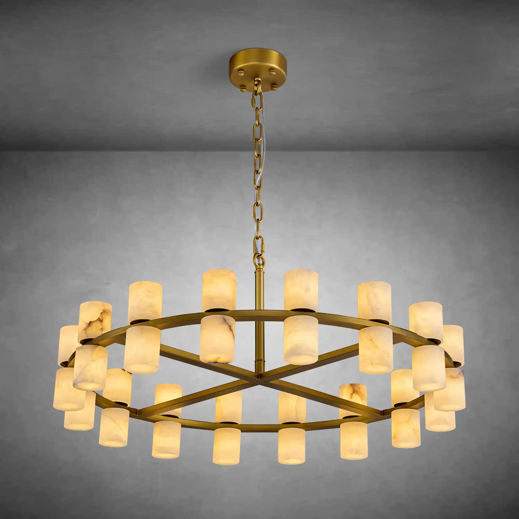 Spanish Alabaster Chandelier