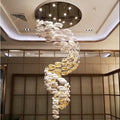 Modern Artistic Unique Golden Dragon Egg Pendant Ceiling Light Fixture for Staircase/ Sales Center/ Hotel