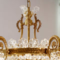 30X23 Inch Modern Crystal Chandelier Gold Antique Brass Chandelier-铜灯-Jecanoli