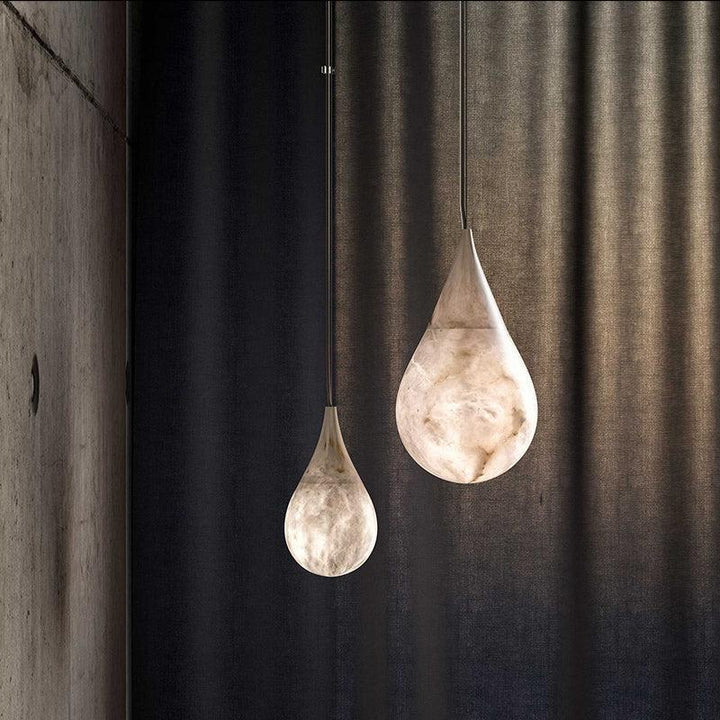 Hailey Alabaster Raine Pendant Lighting, Dining Table Pendant