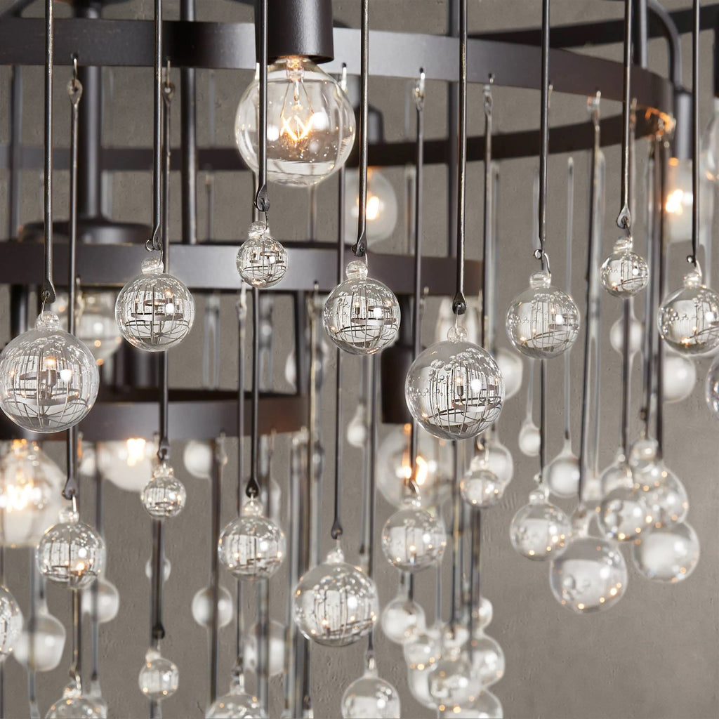 Aubrey Crystal Ball Round Chandelier 5 Light / 8 Light