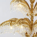 39X35 Inch Wide 3-Layer Big Brass Palm Tree Gold Crystal Chandelier for Entrance/ Foyer-铜灯-Jecanoli