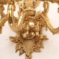 41 Inch Tall French Retro Brass Wall Sconce 5 Lights European Style Copper Wall Lamp-壁灯-Jecanoli