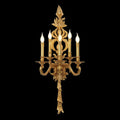 41 Inch Tall French Retro Brass Wall Sconce 5 Lights European Style Copper Wall Lamp-壁灯-Jecanoli