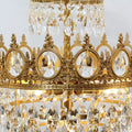 9 Inch Mini Kitchen Island Pendant Light Empire Style Brass Crystal Pendant Lighting-铜灯-Jecanoli