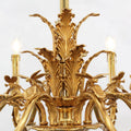 28X22 Inch 6 Lights European French Copper Chandelier Light for Bedroom/ Living Room-铜灯-Jecanoli