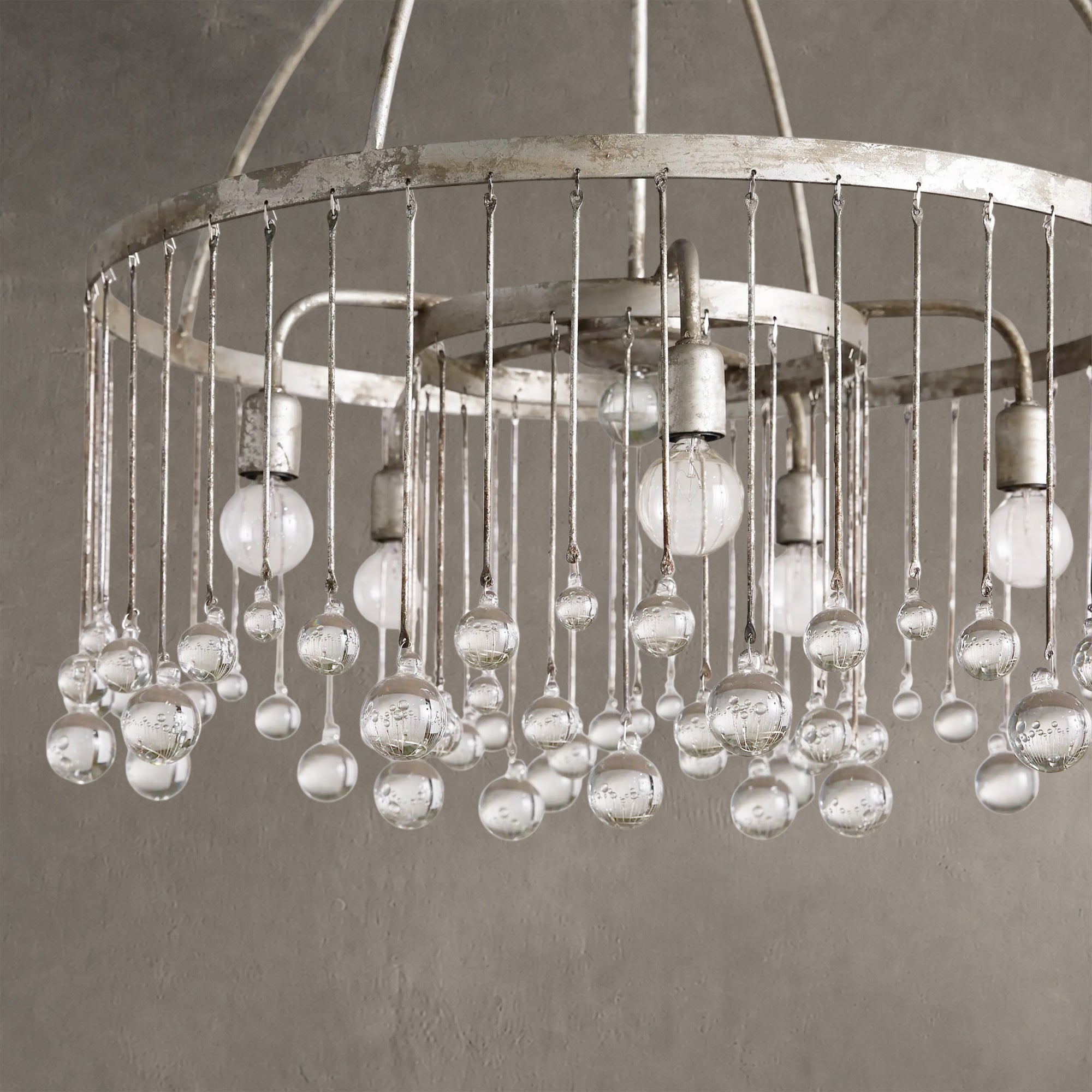 Aubrey Crystal Ball Round Chandelier 5 Light / 8 Light