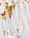 Stunning 39'' W x 43'' H Two Tier French Empire Chandelier – Antique Brass & Crystal for Formal Living Room Foyer Dining Room-铜灯-Jecanoli