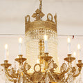 51X67 Inch 42 Lights Big French Empire Brass and Crystal Chandelier for Foyer-大吊灯-Jecanoli