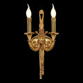 2 Lights Vintage Brass Wall Sconce-壁灯-Jecanoli