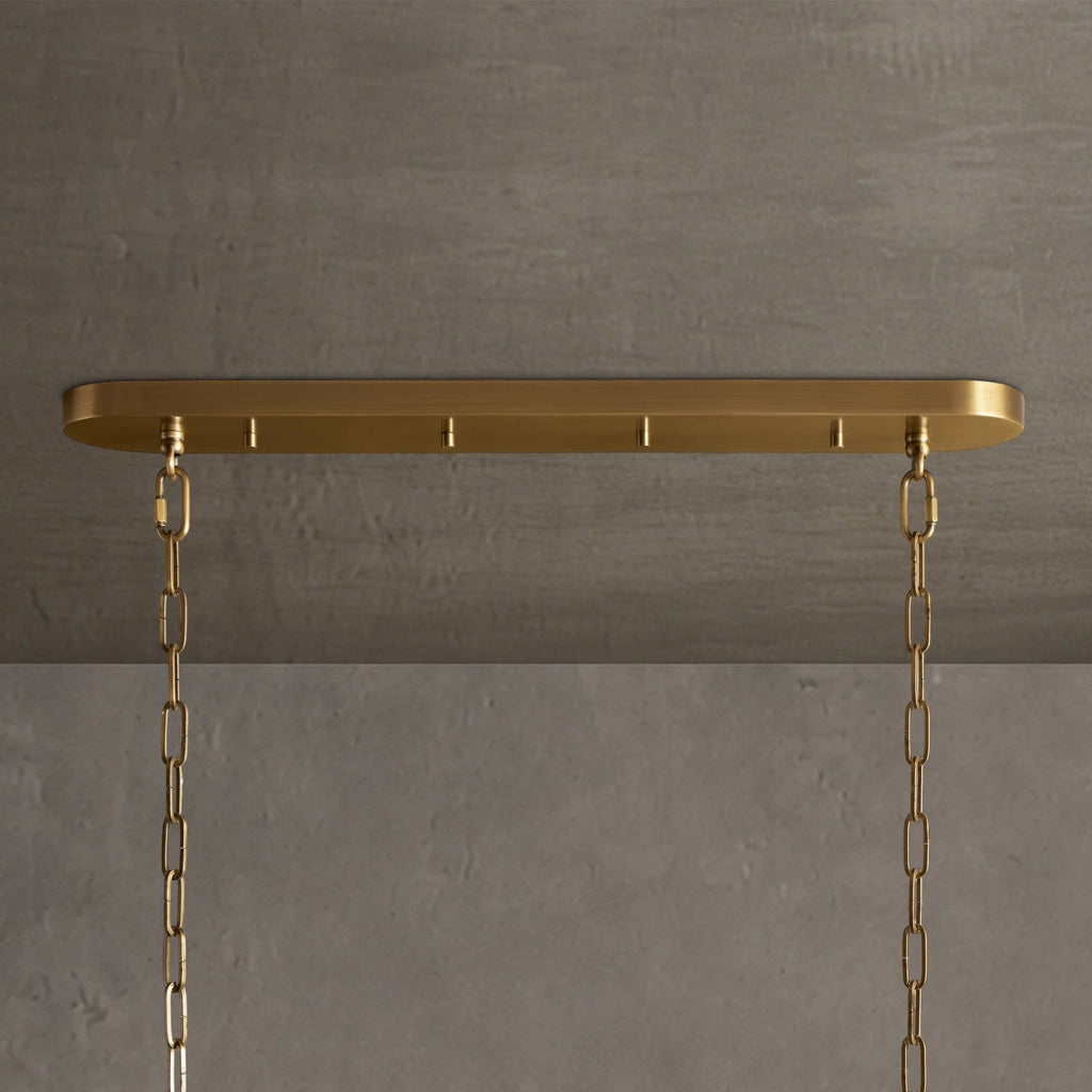 Ghiaccio Glass Oval Chandelier 54''65''